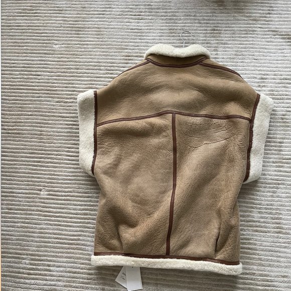 Isabel Marant Étoile Adelia Oversized Shearling Vest *NEW* - Picture 7 of 15